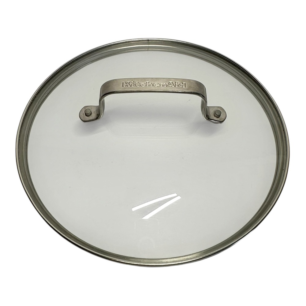 KitchenAid‎ 10 Inch Tempered Glass Replacement Lid Stainless Steel Rim Handle